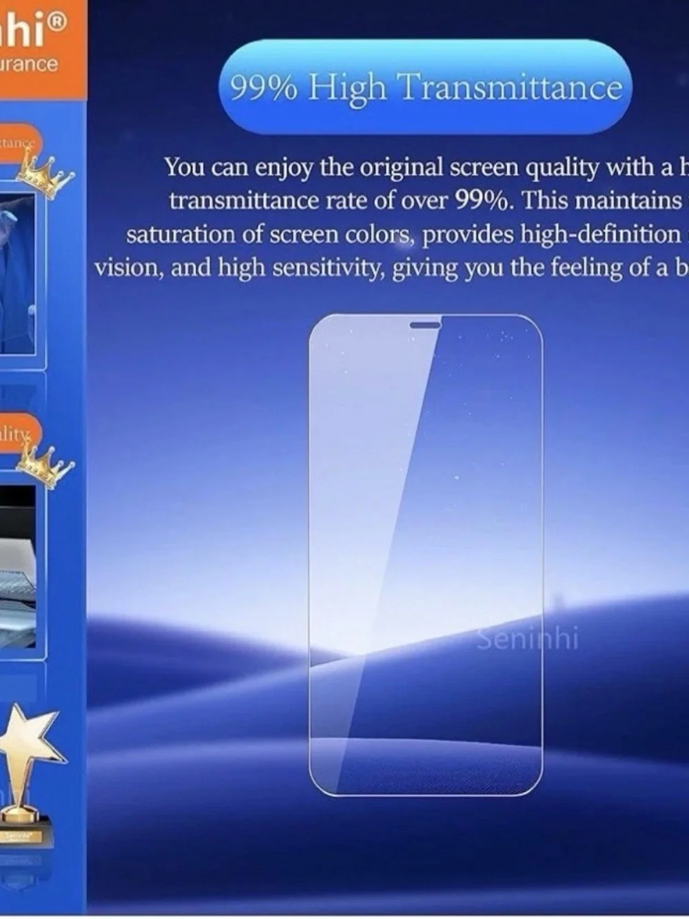 Two 3 Packs Tempered Glass screen protector’s for iPhone 11 pro/X/XS 5.8”. NIB